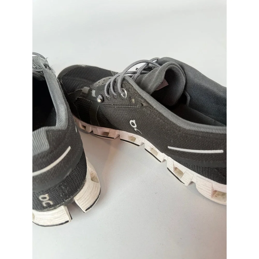 On Cloud‎ Women Black White Running Shoes Sneakers W8 Low Top Mesh CloudTec